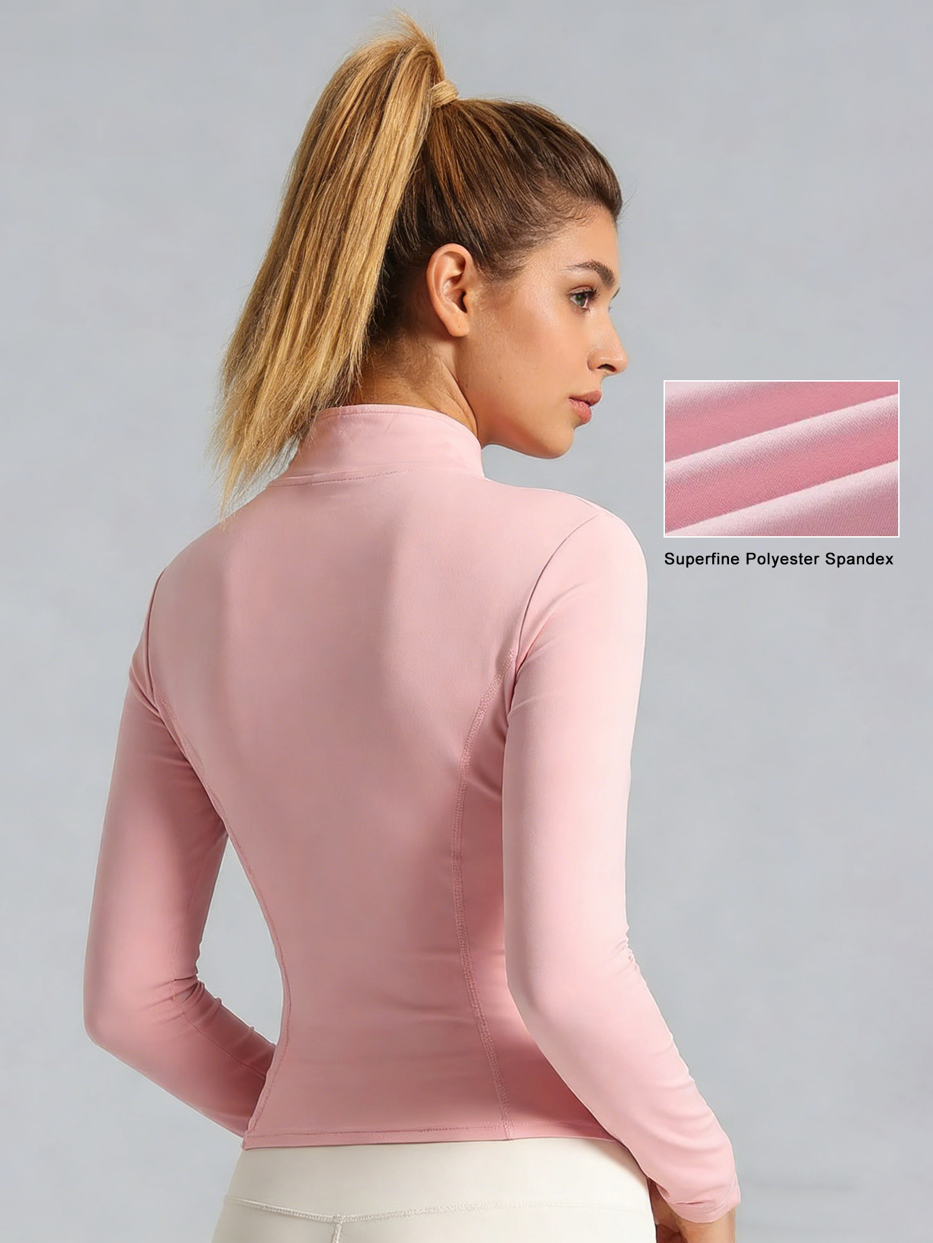 New Women Light pink Yoga Coat - Fitness & Nutrition Lab 评论和价格