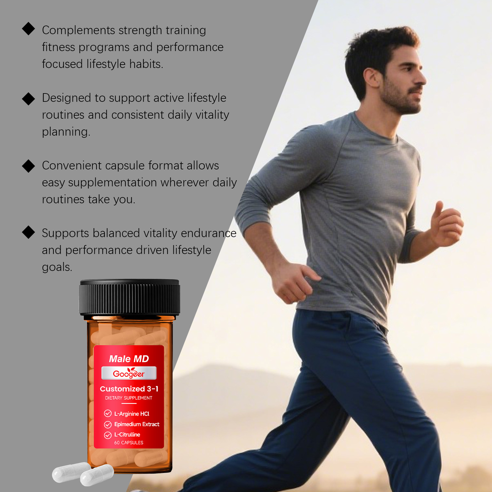 GOOGEER Men's Health Capsules  - Nutrition For Health Fitness & Sport Melvin Williams 评论和价格