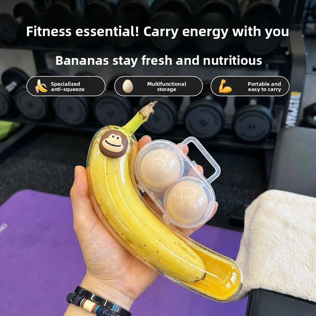 Portable Fitness Banana Storag - Nutrition For Fitness 评论和价格