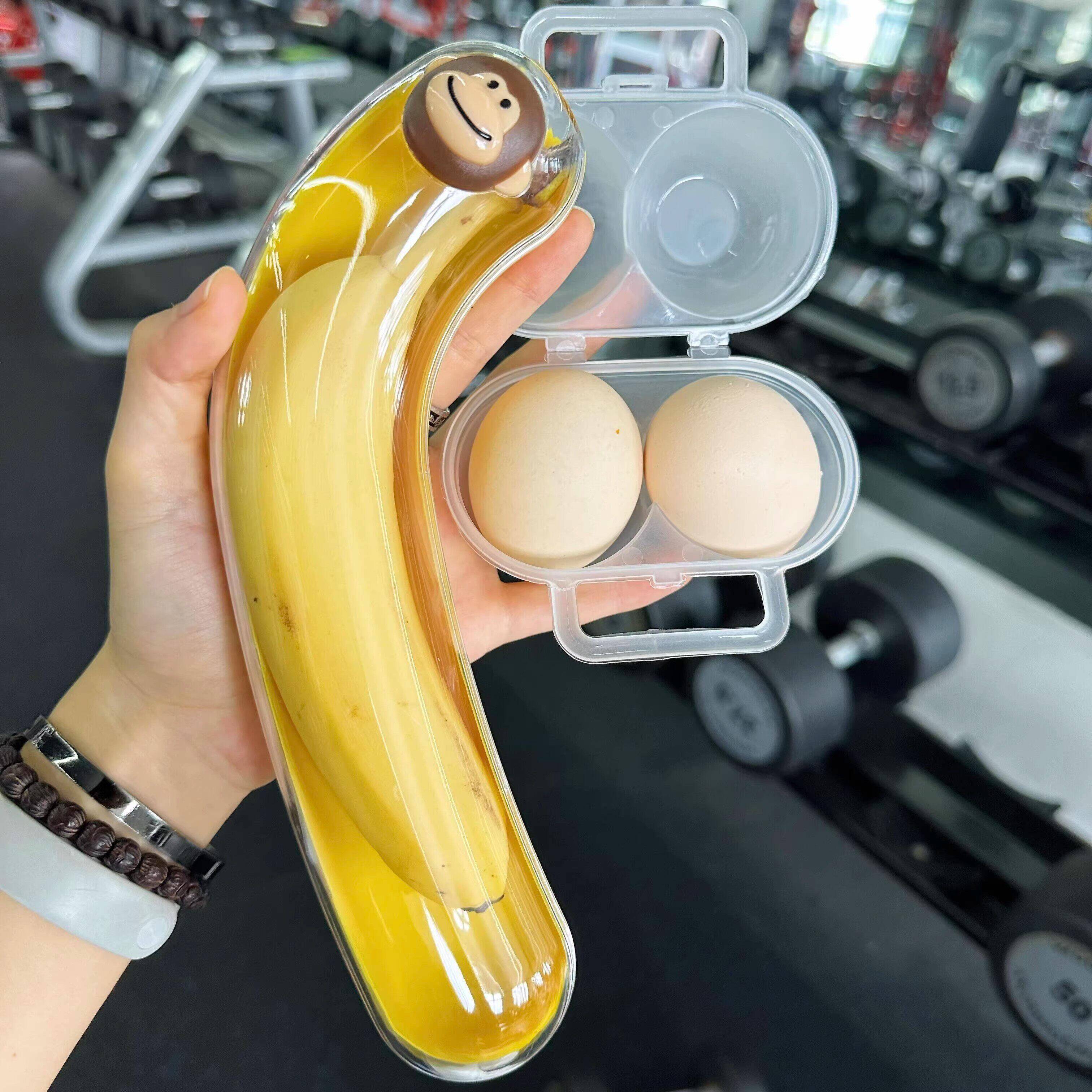 Portable Fitness Banana Storag - Nutrition For Fitness 评论和价格